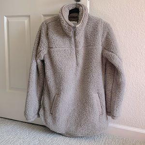 Abercrombie half-zip sherpa sweatshirt